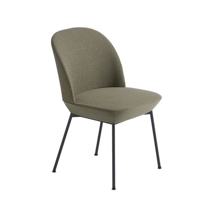 Silla auxiliar Oslo tapizada en tela - Ocean 21-Anthracite black - Muuto