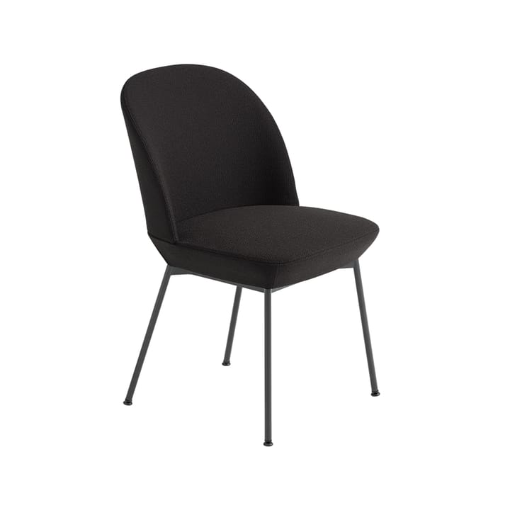 Silla auxiliar Oslo tapizada en tela - Ocean 3-Anthracite black - Muuto