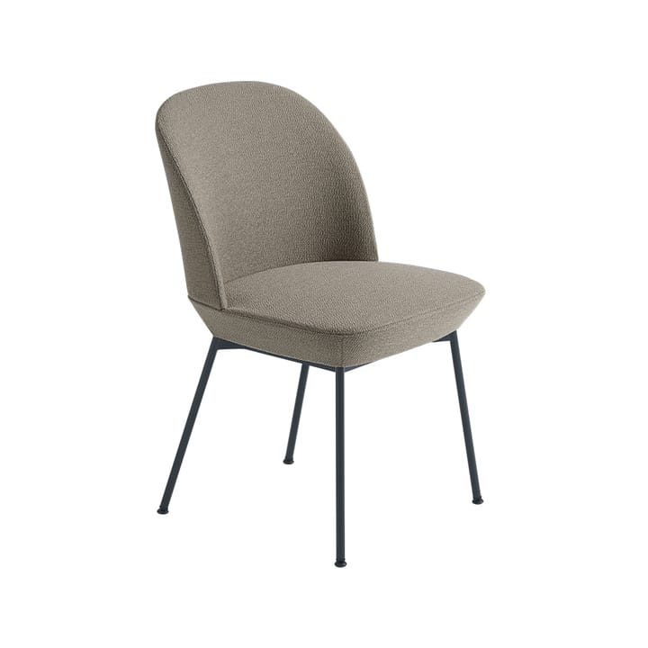 Silla auxiliar Oslo tapizada en tela - Ocean 52-Anthracite black - Muuto