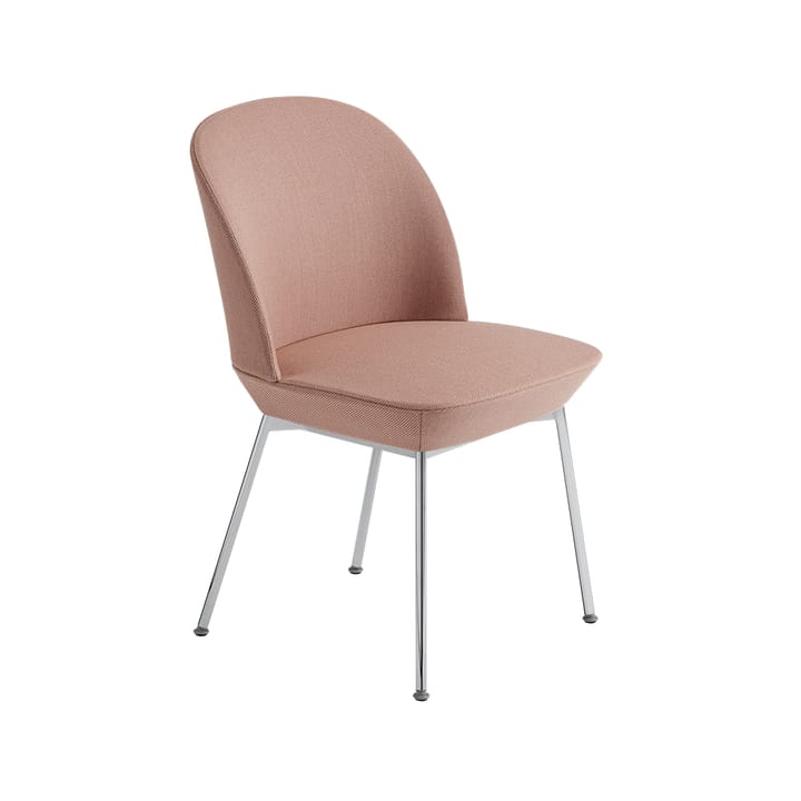 Silla auxiliar Oslo tapizada en tela - Twill weave 530-Chrome - Muuto