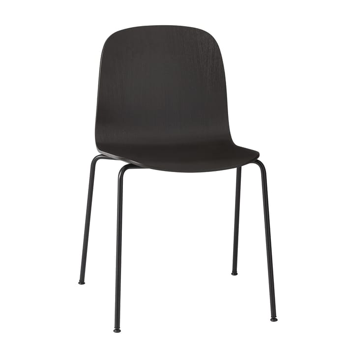 Silla con bastidor inferior de acero Visu  - Negro-negro - Muuto