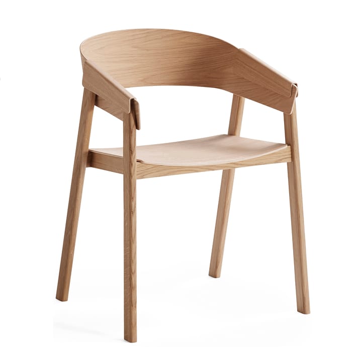 Silla con reposabrazos Cover - roble - Muuto