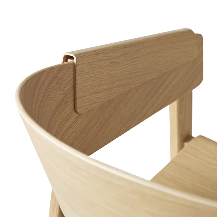 Silla con reposabrazos Cover, roble Muuto
