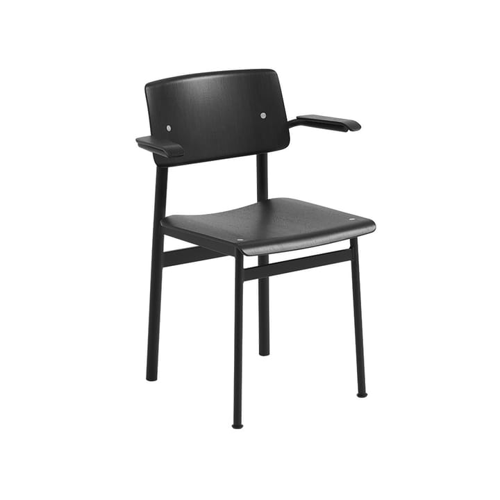 Silla con reposabrazos Loft - Black-Black - Muuto