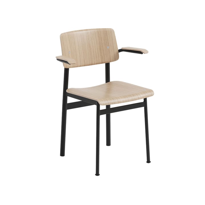 Silla con reposabrazos Loft - Oak-Black - Muuto