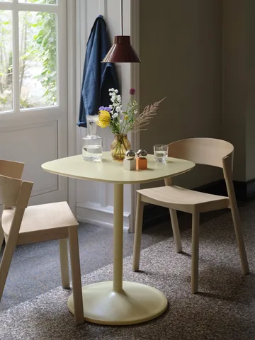 Silla Cover Side Chair leather - Coñac-roble - Muuto