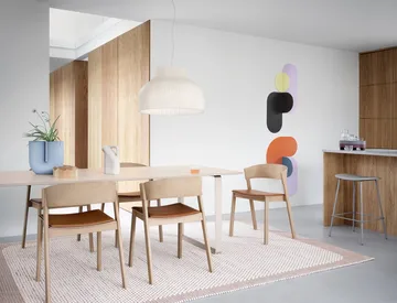 Silla Cover Side Chair leather - Coñac-roble - Muuto