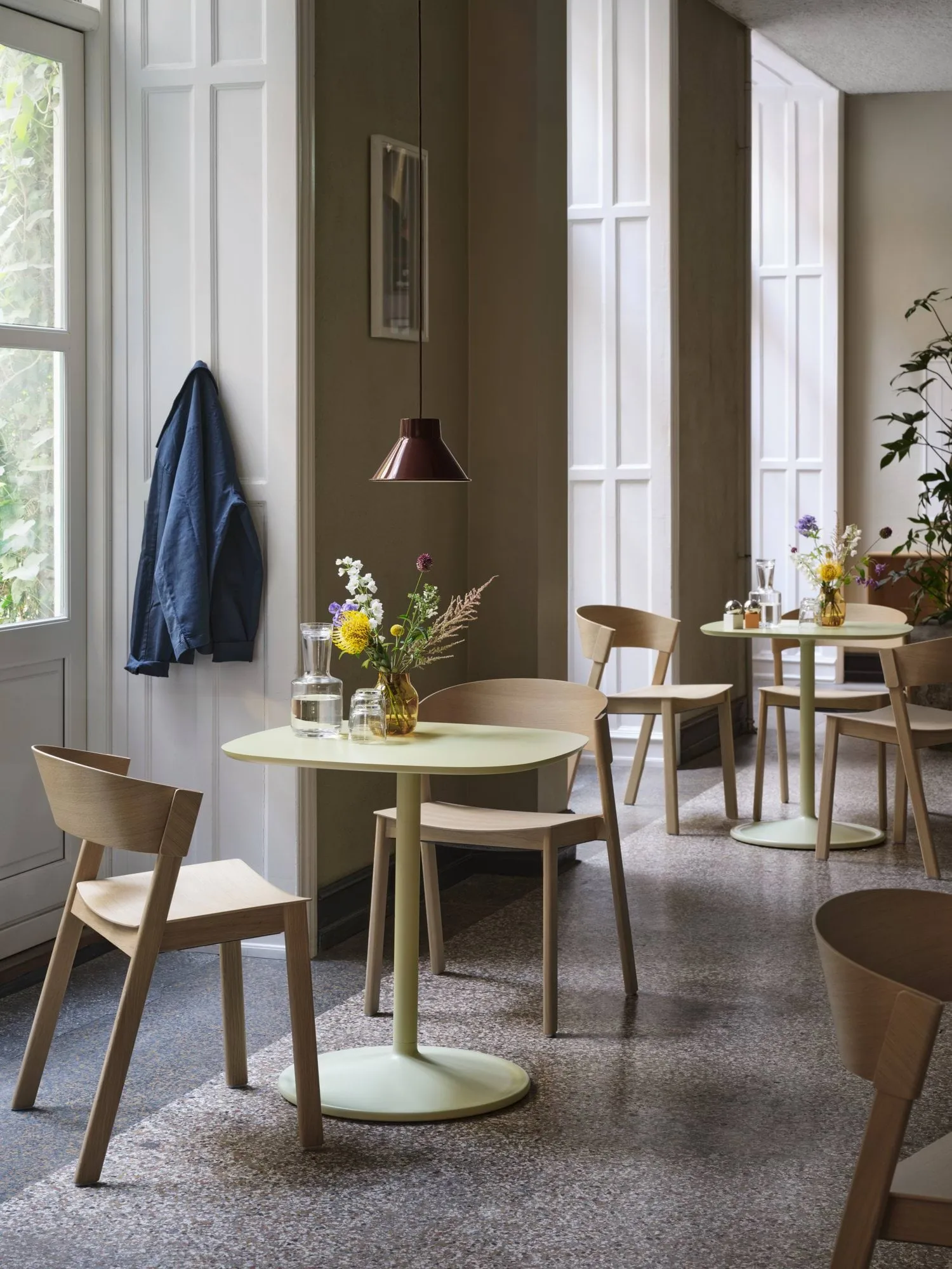Silla Cover Side Chair leather, Coñac-roble Muuto