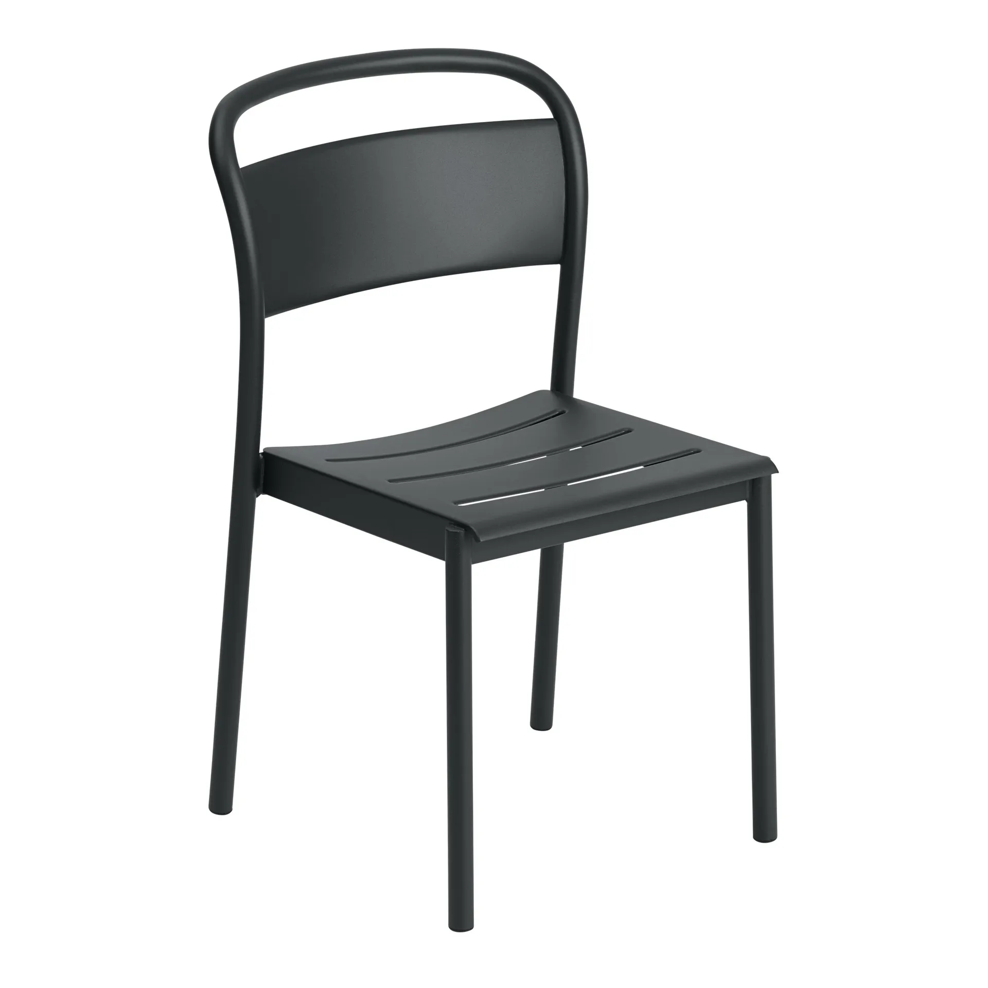 Silla de acero Linear steel side chair, Black Muuto