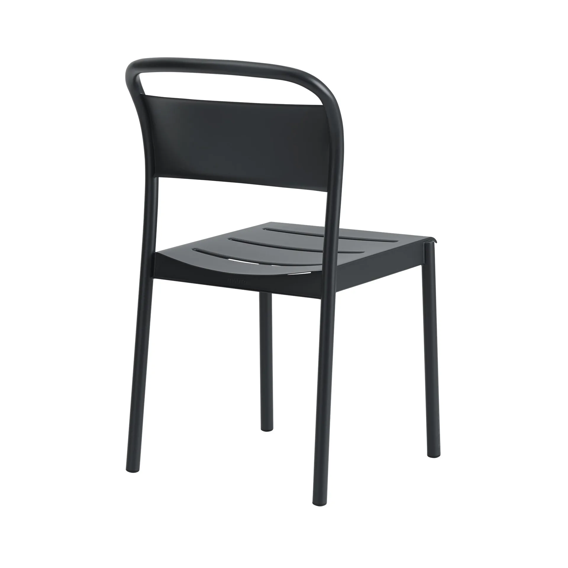 Silla de acero Linear steel side chair, Black Muuto