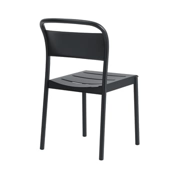 Silla de acero Linear steel side chair - Black - Muuto