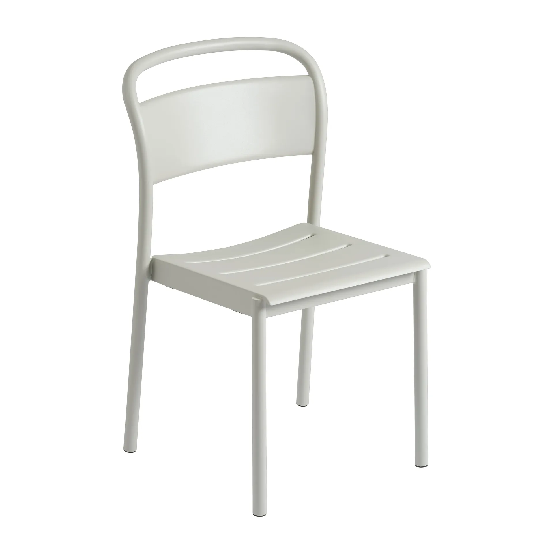 Silla de acero Linear steel side chair, grey (RAL 7044) Muuto