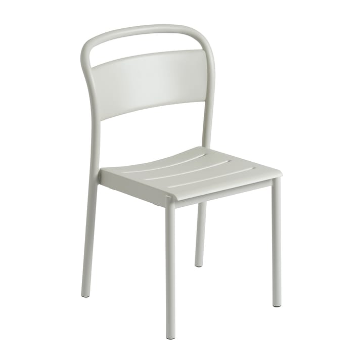 Silla de acero Linear steel side chair - grey (RAL 7044) - Muuto