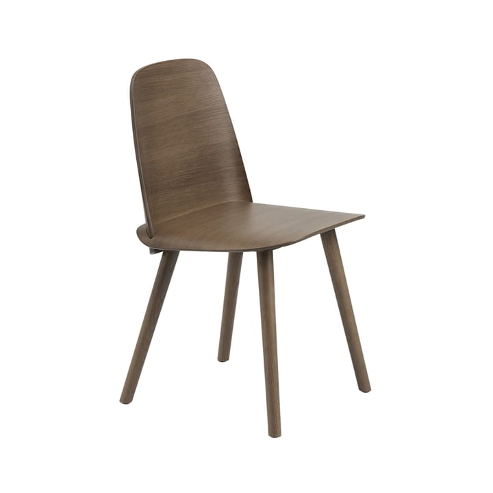 Silla de cocina Nerd - Stained dark brown - Muuto