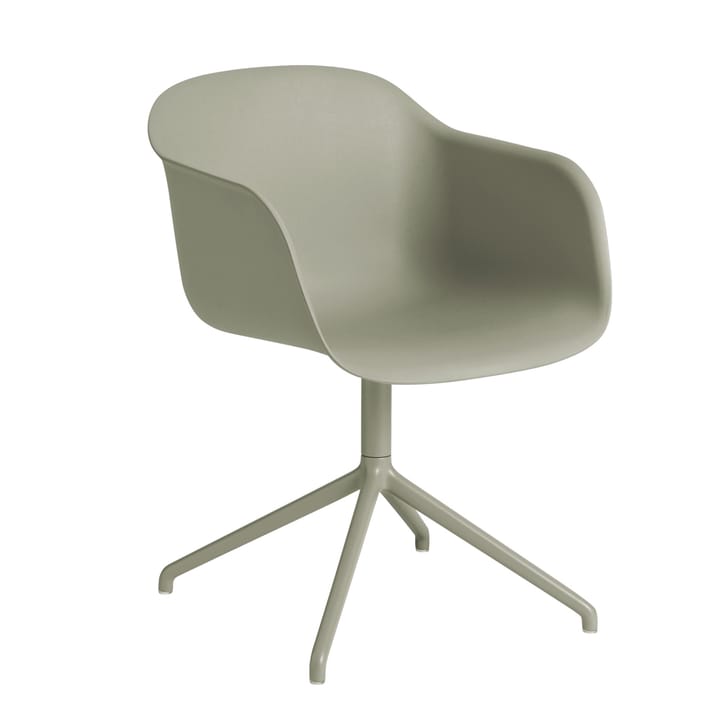 Silla de oficina Fiber armchair swivel base - dusty green - Muuto