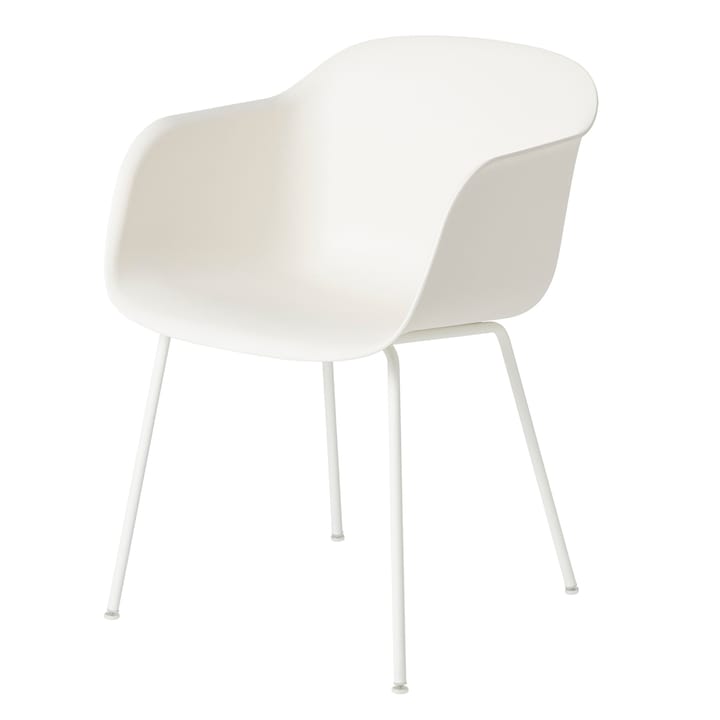 Silla Fiber chair con reposabrazos - blanco - Muuto