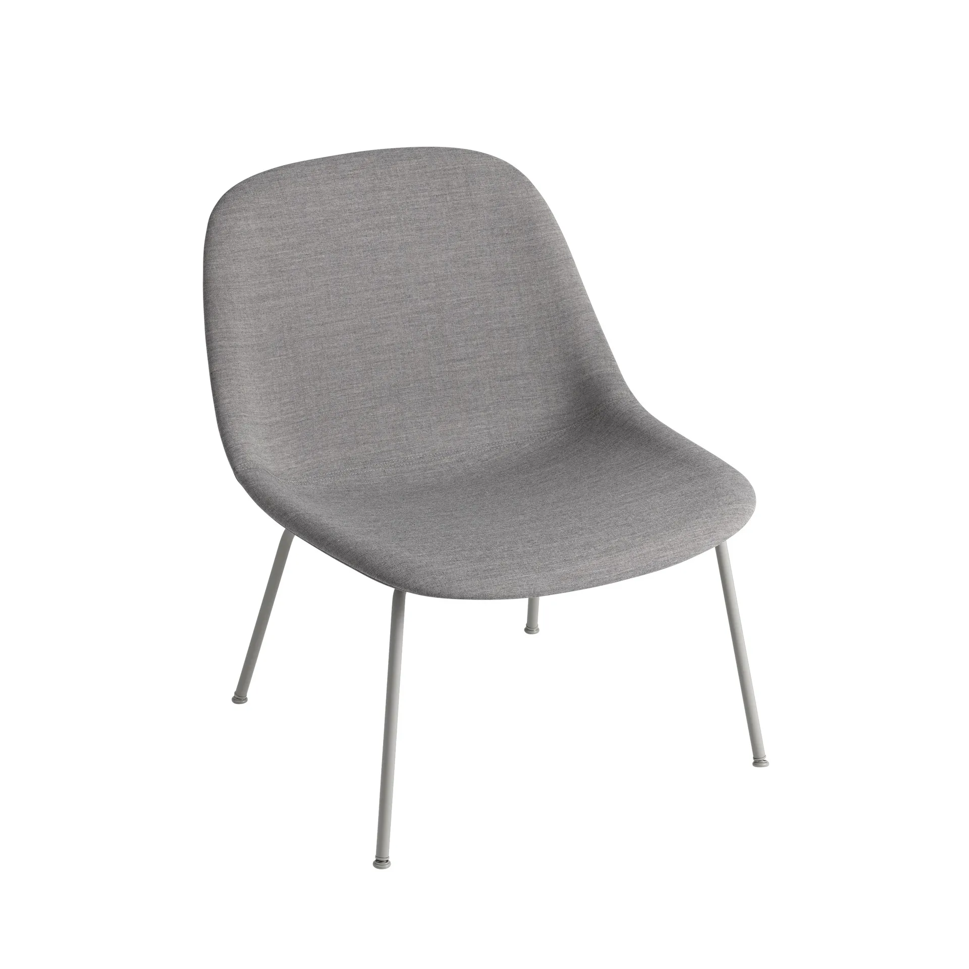 Silla Fiber Lounge con patas de acero, Remix 133-grey Muuto