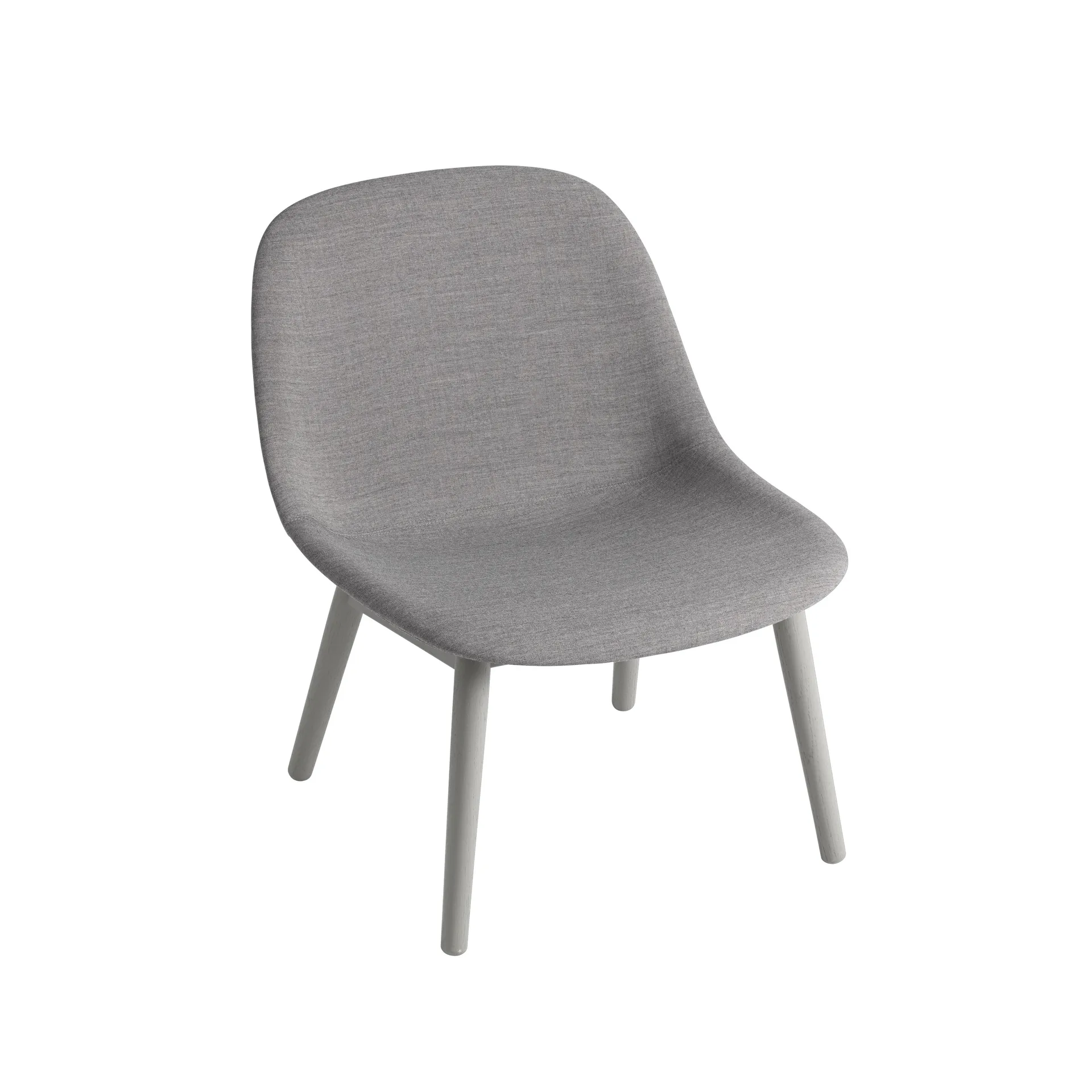 Silla Fiber Lounge con patas de roble, Remix 133 Muuto