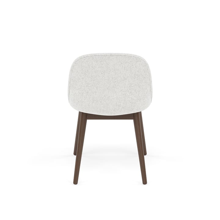 Silla Fiber Side Chair con patas de madera, Hallingdal nr110-stained dark brown Muuto