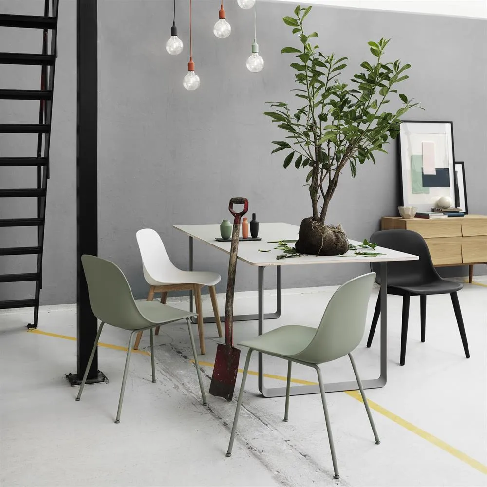 Silla Fiber side chair, gris Muuto