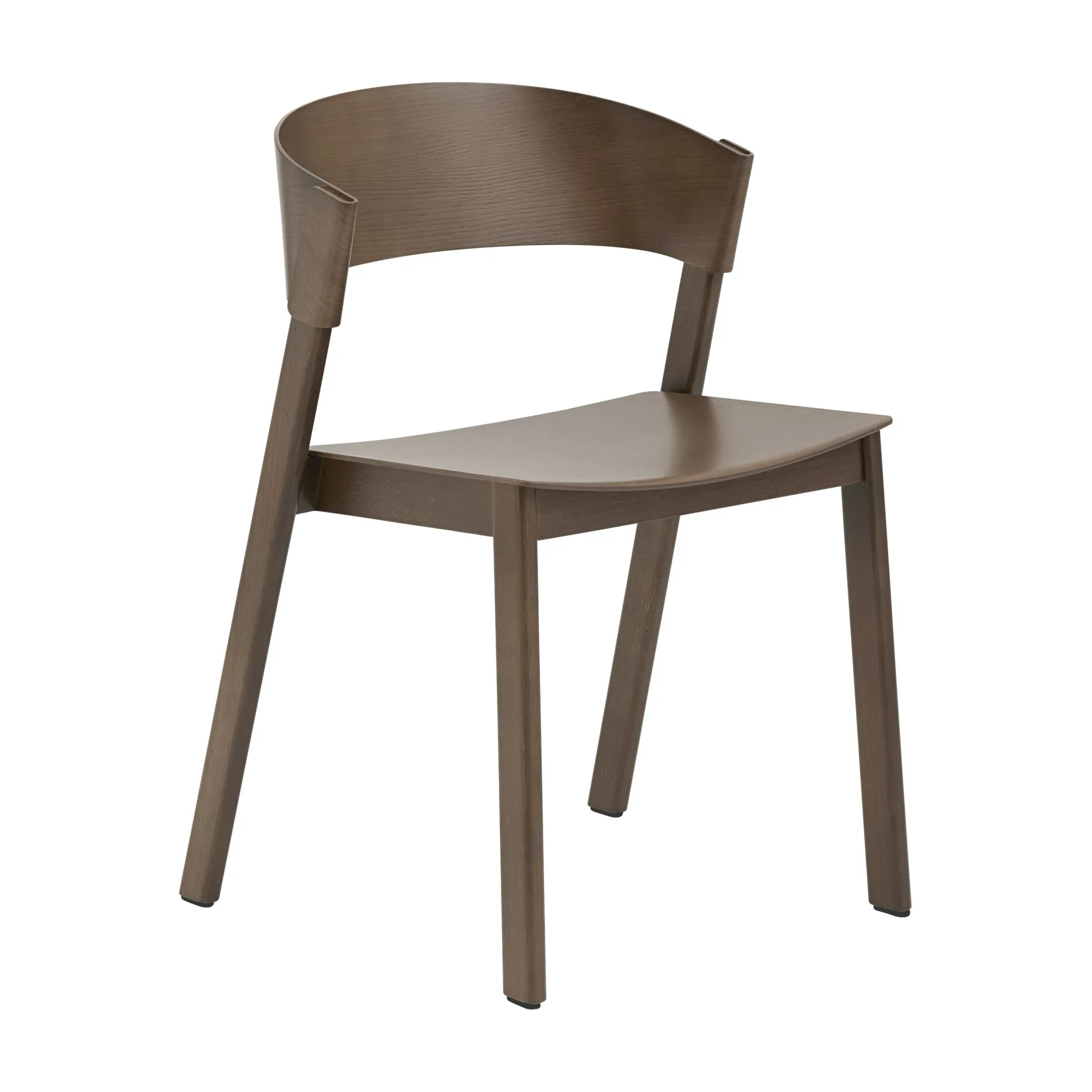 Silla lateral Cover, Stained dark brown Muuto
