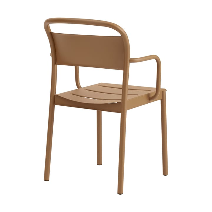 Silla Linear steel armchair, Burnt orange Muuto