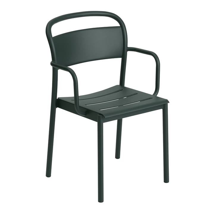 Silla Linear steel armchair - Dark green - Muuto