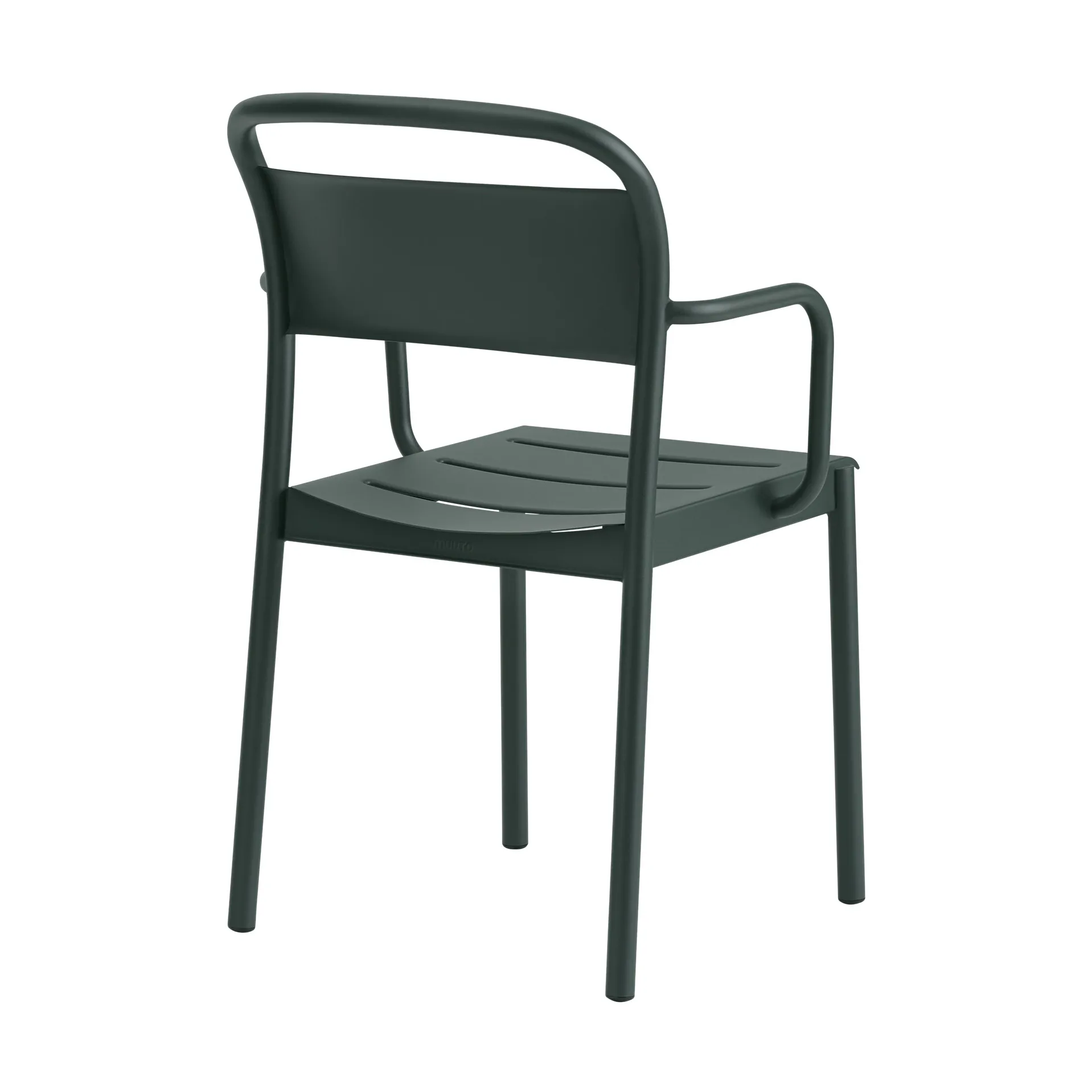 Silla Linear steel armchair, Dark green Muuto