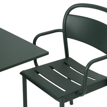 Silla Linear steel armchair - Dark green - Muuto