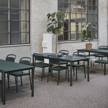 Silla Linear steel armchair - Dark green - Muuto
