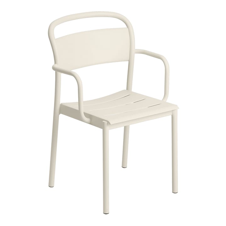 Silla Linear steel armchair - Off-white - Muuto