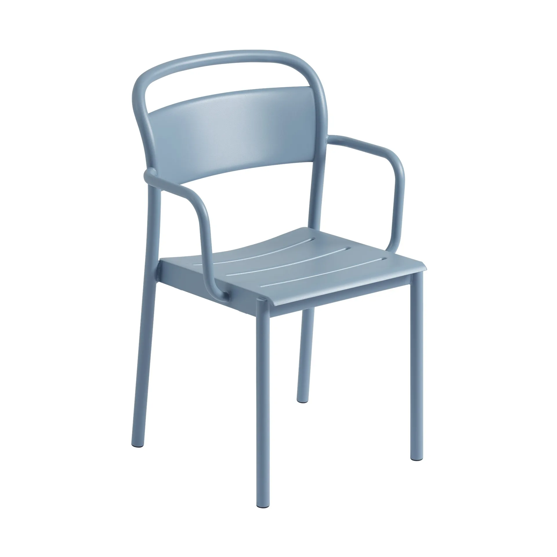 Silla Linear steel armchair, Pale blue Muuto