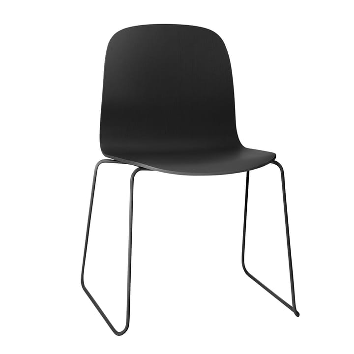 Silla Visu base patín - Black-Black - Muuto