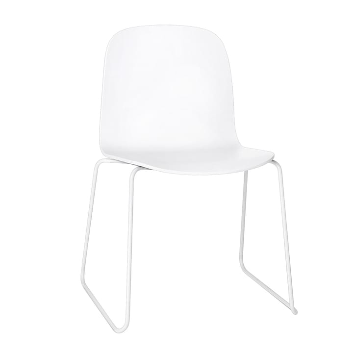 Silla Visu base patín - White-White - Muuto