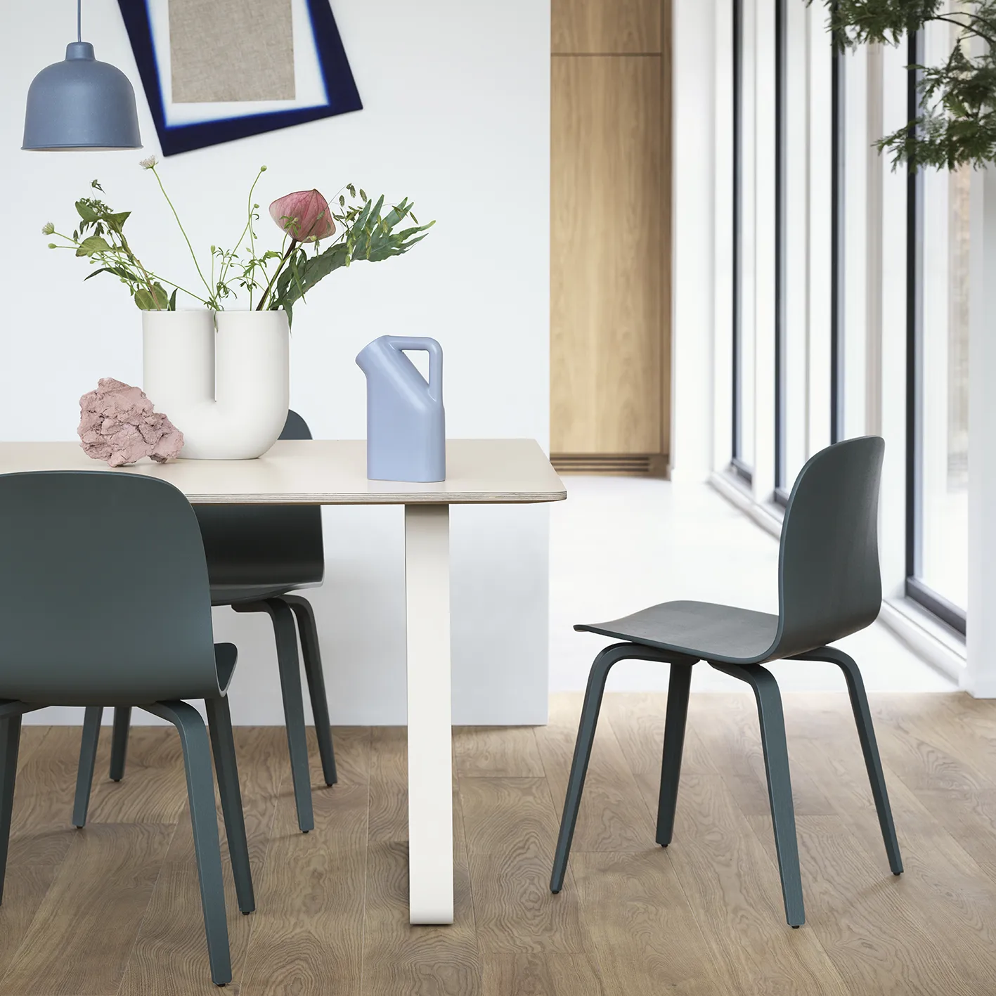 Silla Visu Chair, Dark green Muuto