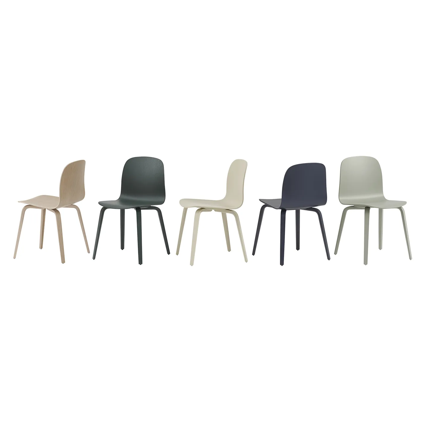 Silla Visu Chair, Dark green Muuto