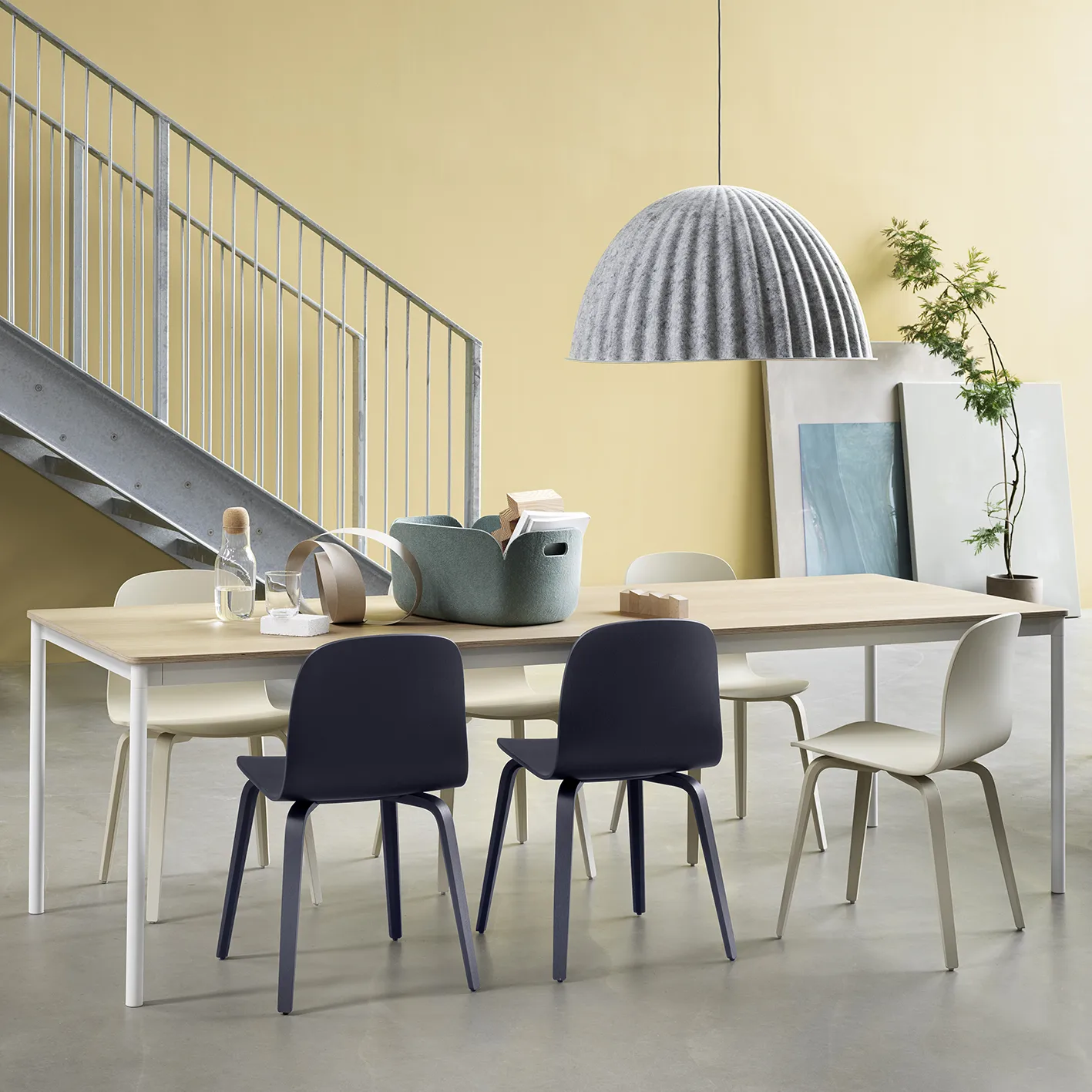 Silla Visu Chair, Midnight blue Muuto