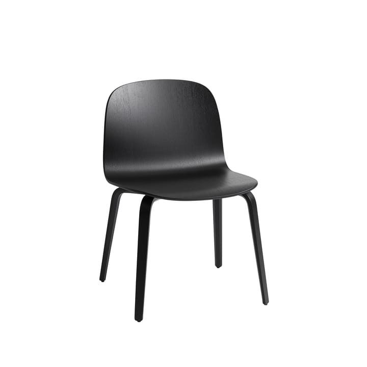 Silla Visu Wide - Black-Black wood - Muuto