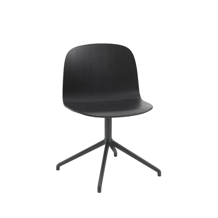 Silla Visu Wide - Black-Swivel base - Muuto