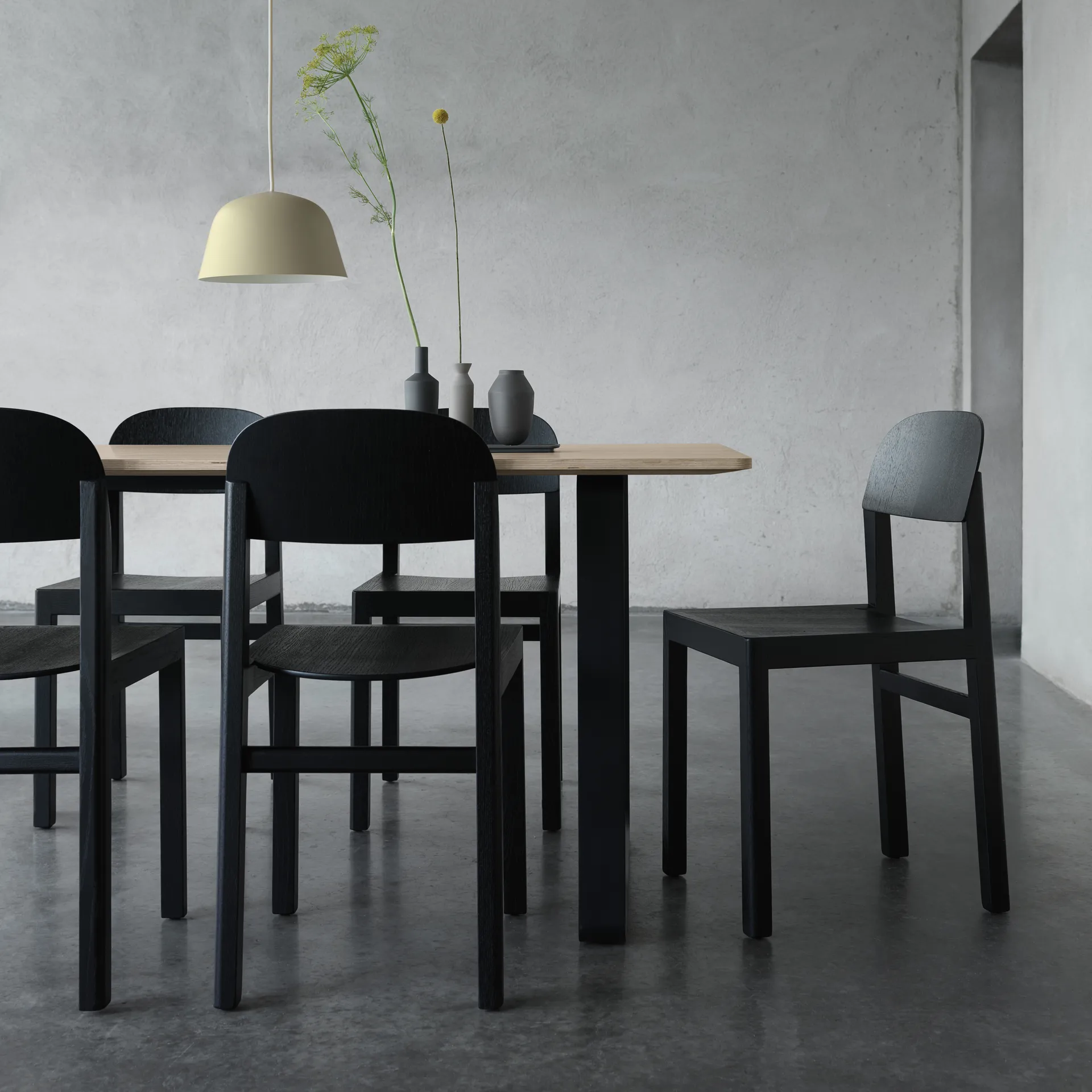 Silla Workshop, negro Muuto