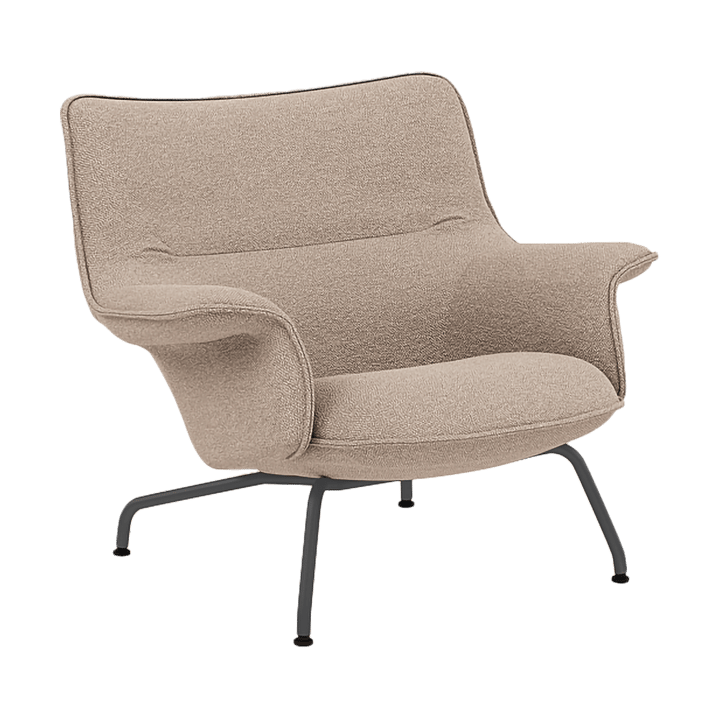 Sillón bajo Doze - Hearth 6 Anthracite/black - Muuto