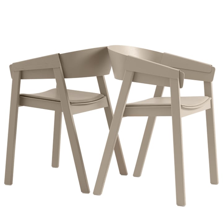 Sillón Cover asiento tapizado, Refine leather black-Black Muuto