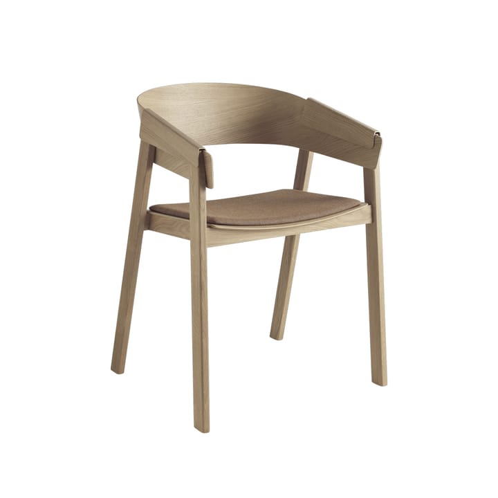 Sillón Cover asiento tapizado - Remix 252-oak - Muuto