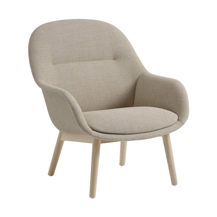 Sillón Fiber Lounge patas de roble - Ecriture 240-grey - Muuto