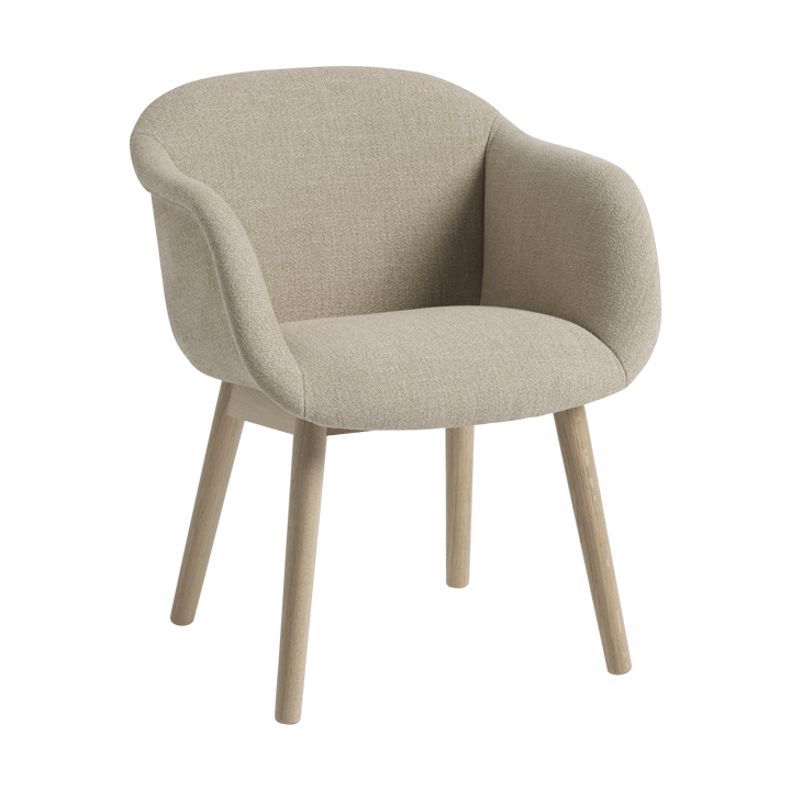 Sillón Fiber Soft Armchair patas de madera - Ecriture 240/Oak - Muuto