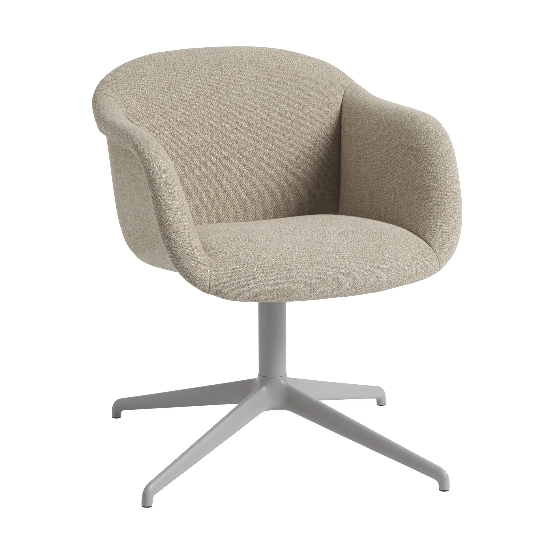 Sillón Fiber Soft Armchair swivel base, Ecriture 240/Grey Muuto