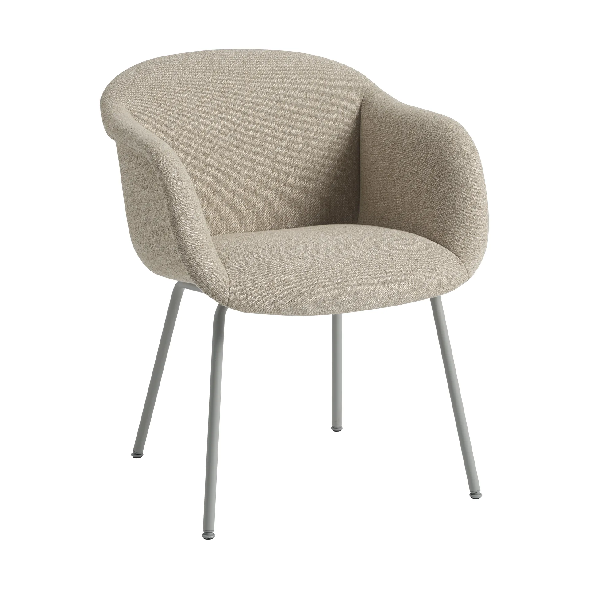 Sillón Fiber Soft Armchair tube bas, Ecriture 240/Grey Muuto