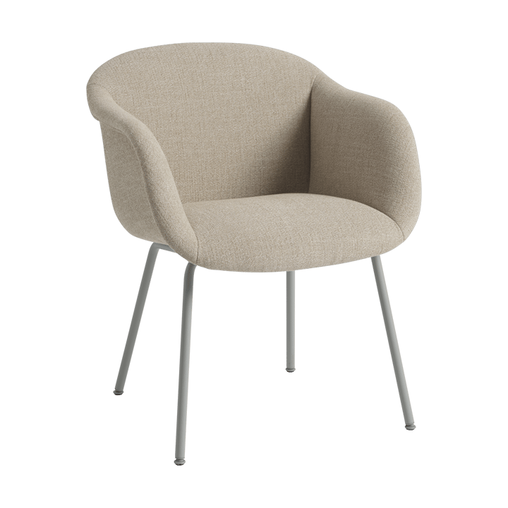 Sillón Fiber Soft Armchair tube bas - Ecriture 240/Grey - Muuto