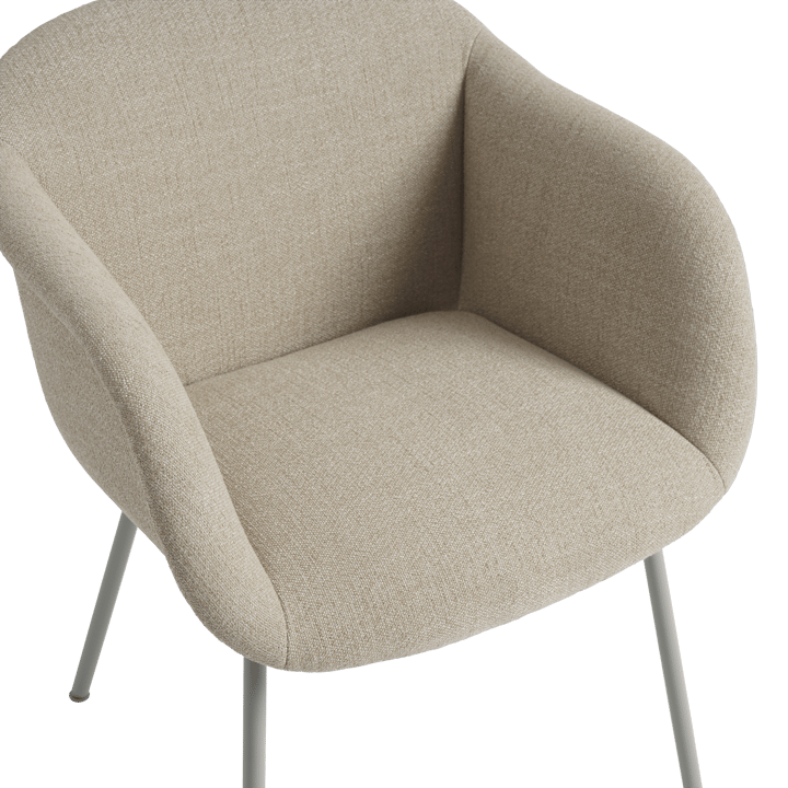 Sillón Fiber Soft Armchair tube bas, Ecriture 240/Grey Muuto