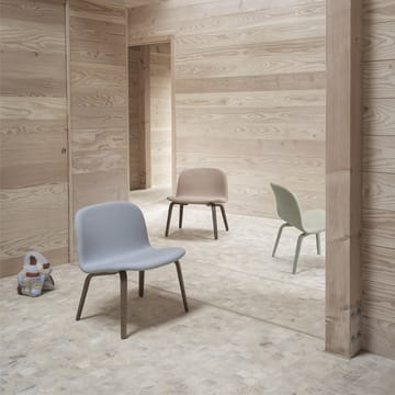 Sillón lounge Visu asiento tapizado - Steelcut 120-Brown stained oak - Muuto